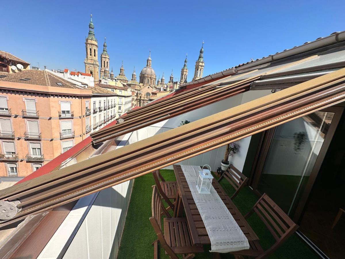 Dos Torres Atico - Solarium Privado En Calle Alfonso I Saragossa Exterior foto