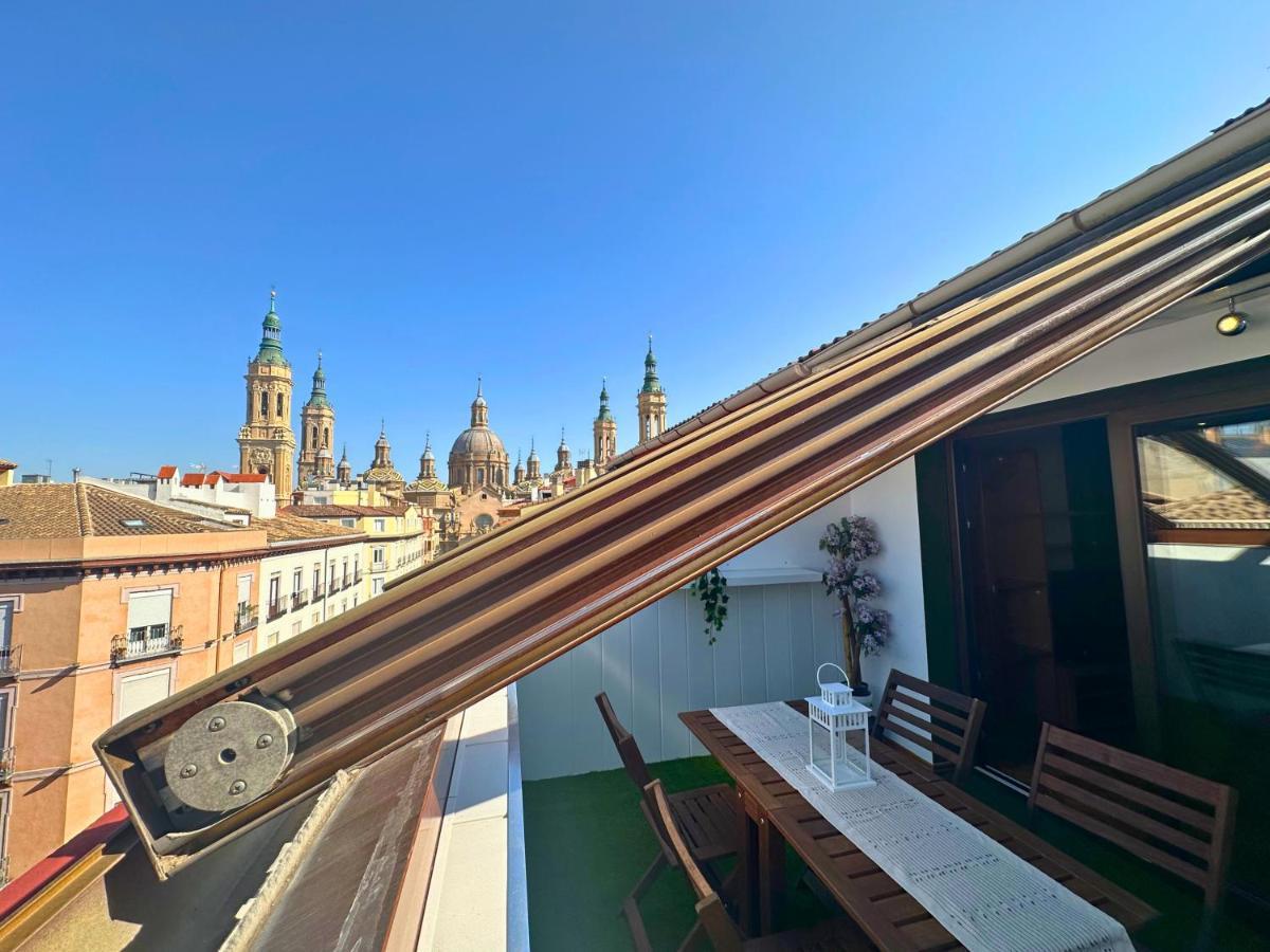 Dos Torres Atico - Solarium Privado En Calle Alfonso I Saragossa Exterior foto